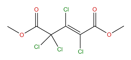 Dimethyl 2,3,4,4-tetrachloro-2-pentenedioate